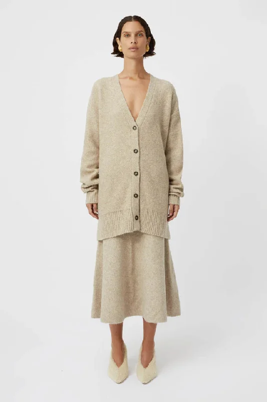 Camilla And Marc Andes Cardigan - Oatmeal Melange