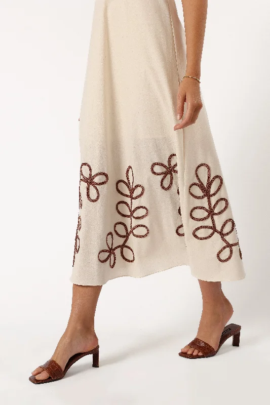 Charlotte Maxi Dress - Beige