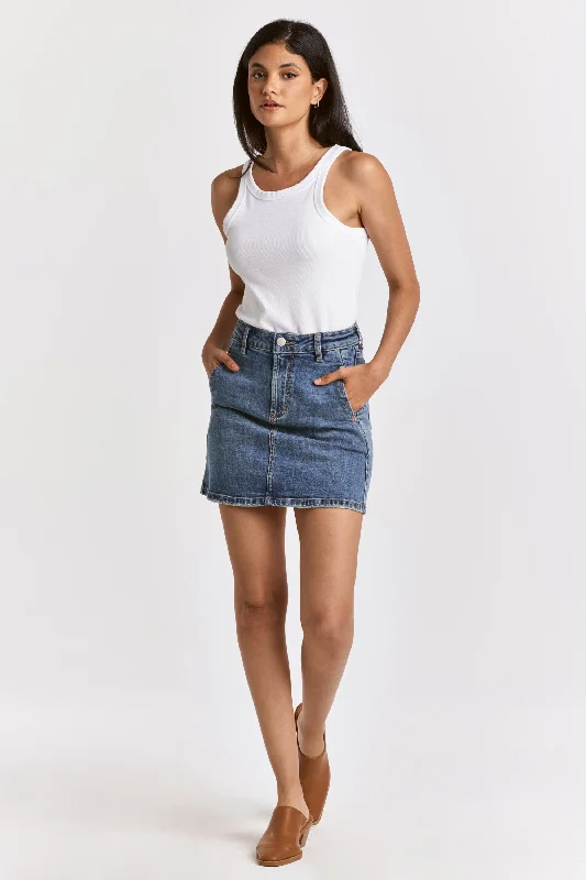 Dear John Quinn Denim Skirt