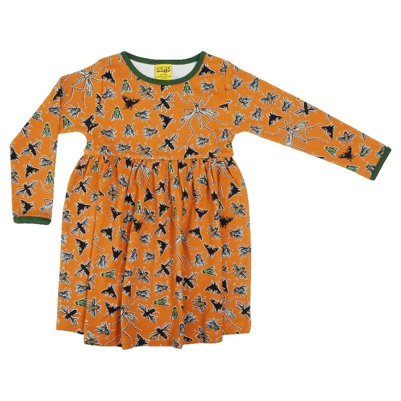 Flies Cheddar Long Sleeve Dress With Gather Skirt - 2 Left Size 18-24 months & 9-10 years