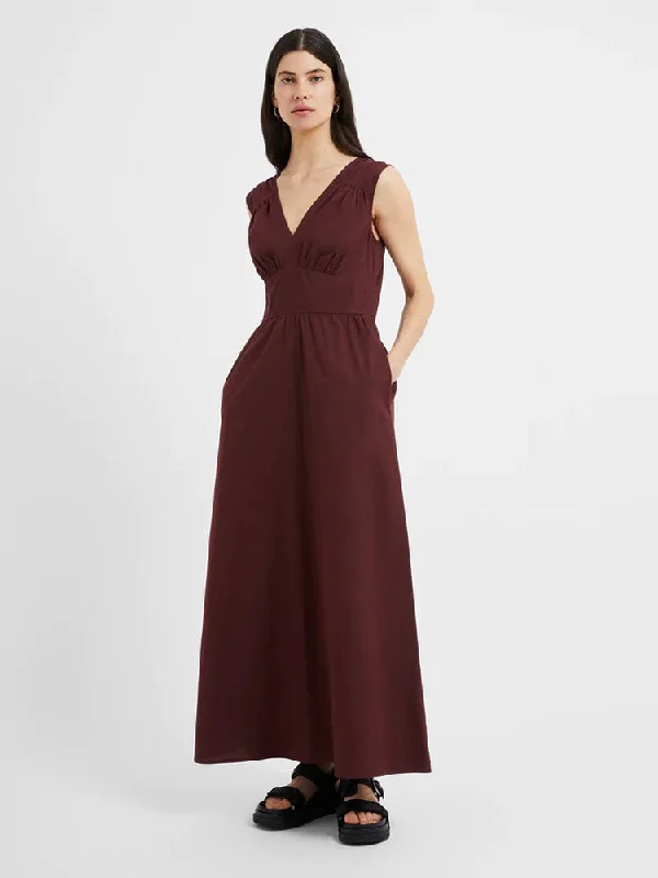 Great Plains Sienna Crisp Cotton Dress Chocolate