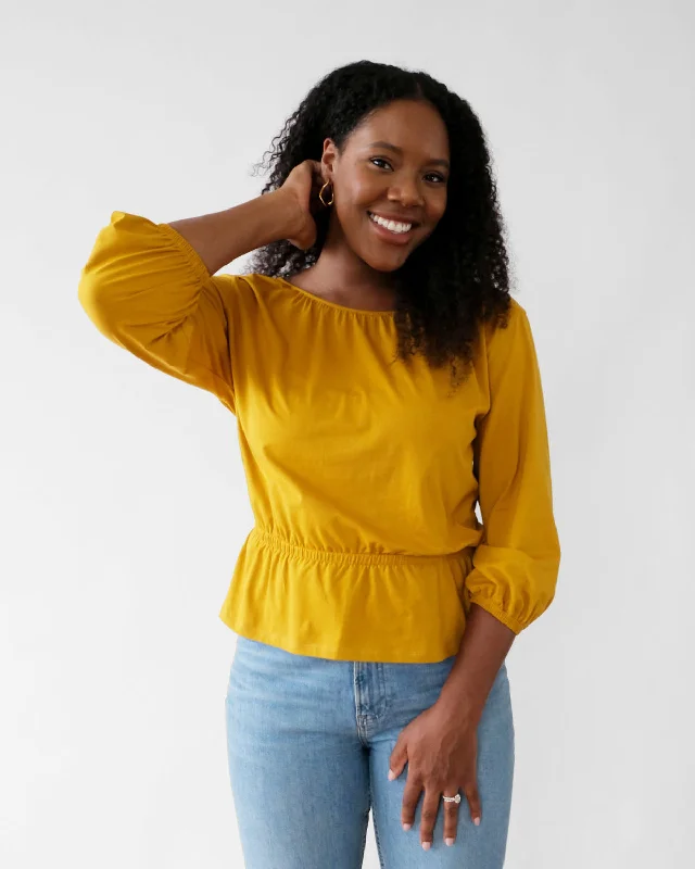 HARLEY top in Mustard