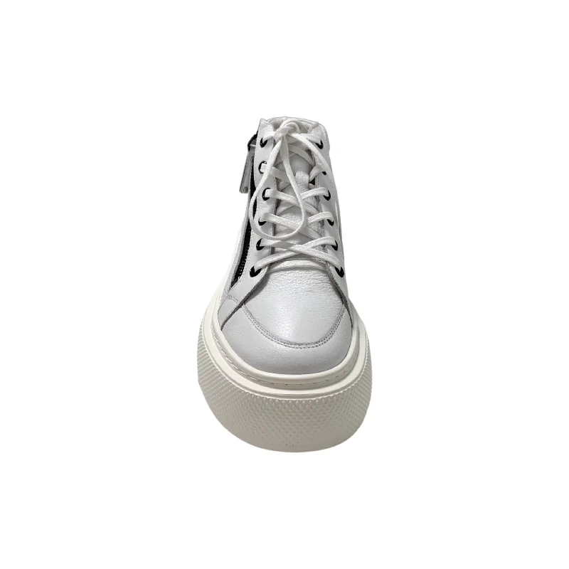 Juniper White/White Leather Sneaker