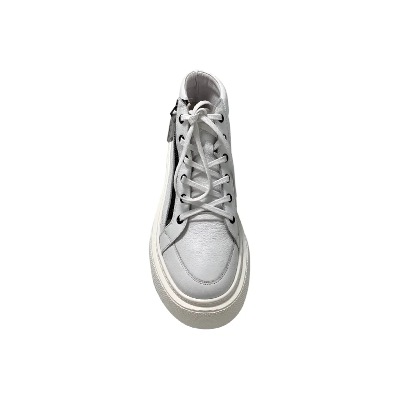 Juniper White/White Leather Sneaker