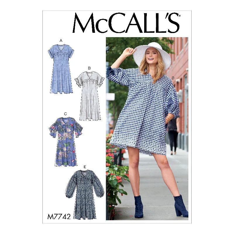 M7742 Misses' Dresses Sewing Pattern