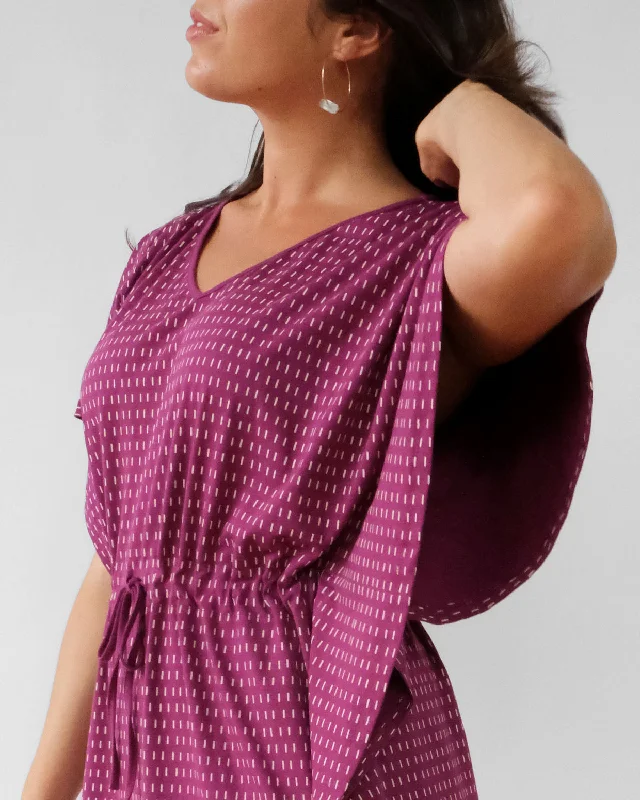 MATILDA dress in Magenta/White