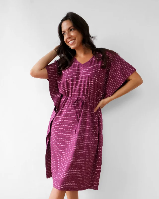 MATILDA dress in Magenta/White