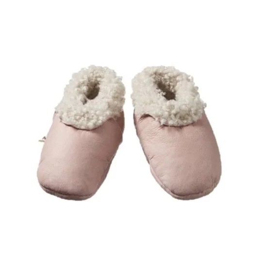 Nature Baby - Lambskin Booties - Rose Bud