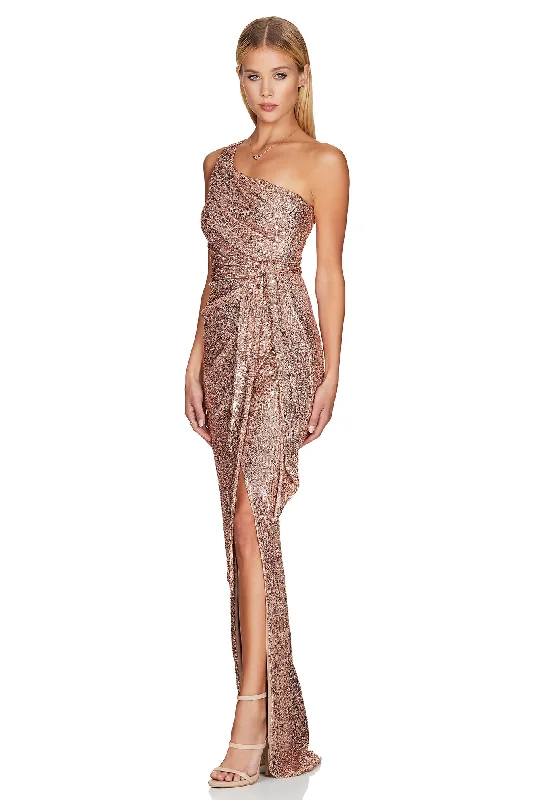 NOOKIE Palazzo Gown (Rose Gold) - RRP $369