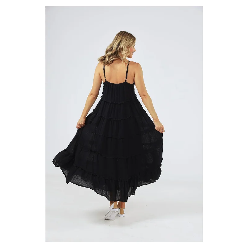 Dress Castro Black Linen