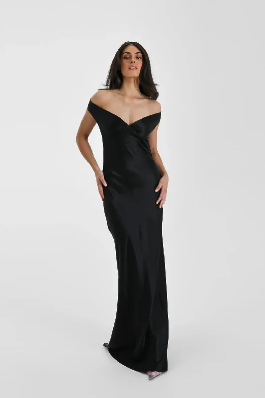 Hire NATALIE ROLT Bridget Gown in Black