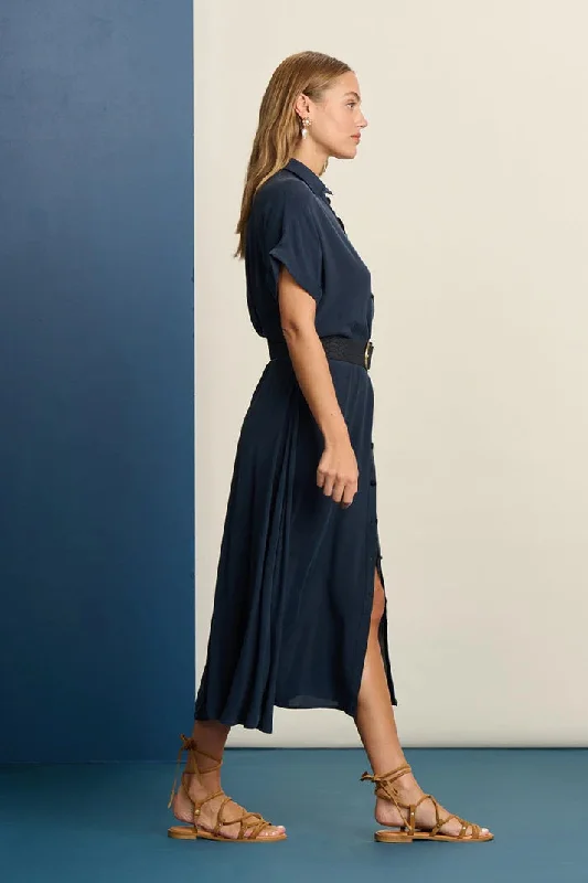 POM AMSTERDAM DRESS LYNN DARK NAVY