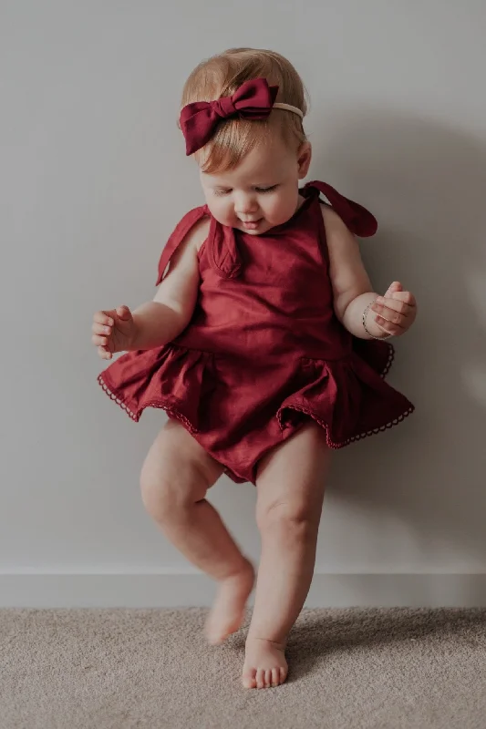 Pudding and Pie Playsuit - Cherry Bloom