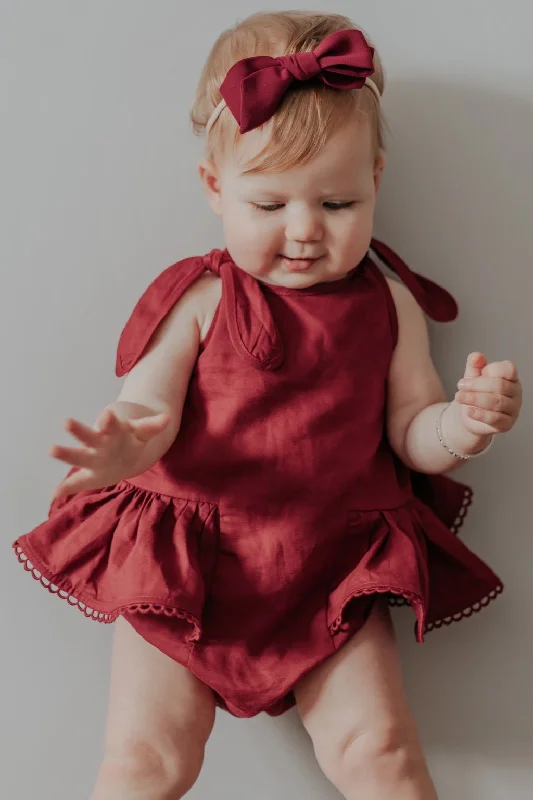 Pudding and Pie Playsuit - Cherry Bloom